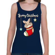 PRINTFASHION Bunny Christmas - Női atléta - Sötétkék