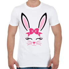 PRINTFASHION Bunny girl - Férfi póló - Fehér férfi póló