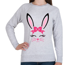 PRINTFASHION Bunny girl - Női pulóver - Sport szürke