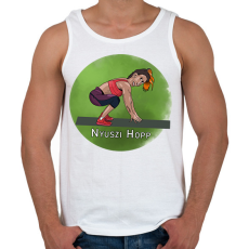 PRINTFASHION Bunny Hop - Férfi atléta - Fehér