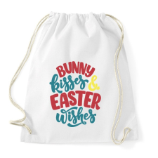 PRINTFASHION Bunny kisses & Easter wishes - Sportzsák, Tornazsák - Fehér tornazsák