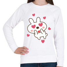 PRINTFASHION bunny - Női pulóver - Fehér