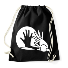 PRINTFASHION BUNNY - Sportzsák, Tornazsák - Fekete tornazsák