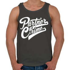 PRINTFASHION Bűntárs - Férfi atléta - Sötétszürke