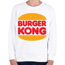 PRINTFASHION Burger kong - Gyerek pulóver - Fehér gyerek pulóver, kardigán