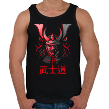 PRINTFASHION Bushido - Férfi atléta - Fekete atléta, trikó