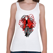 PRINTFASHION Bushido szamuráj - Női atléta - Fehér női trikó