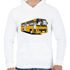 PRINTFASHION Busz - Férfi kapucnis pulóver - Fehér férfi pulóver, kardigán