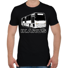 PRINTFASHION Busz - Férfi póló - Fekete férfi póló