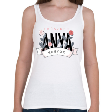 PRINTFASHION Büszke anya vagyok - fekete felirat - Női atléta - Fehér