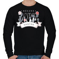 PRINTFASHION Büszke anya vagyok - Férfi pulóver - Fekete férfi pulóver, kardigán