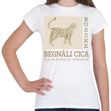 PRINTFASHION Büszke cica tulajdonos - Bengáli - Női póló - Fehér női póló