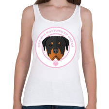 PRINTFASHION Büszke gazdi: Rottweiler - Női atléta - Fehér női felső