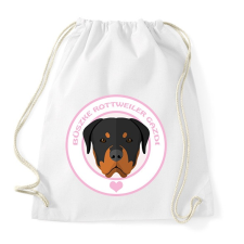 PRINTFASHION Büszke gazdi: Rottweiler - Sportzsák, Tornazsák - Fehér tornazsák