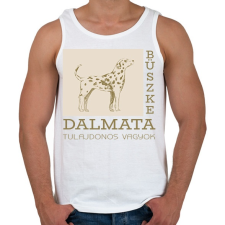 PRINTFASHION Büszke tulajdonos - Dalmata - Férfi atléta - Fehér atléta, trikó