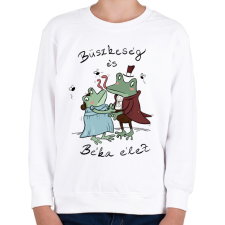 PRINTFASHION Büszkeség és béka élet - Gyerek pulóver - Fehér gyerek pulóver, kardigán