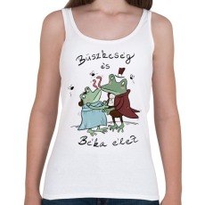 PRINTFASHION Büszkeség és béka élet - Női atléta - Fehér