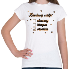 PRINTFASHION Büszkeség szintje - Női póló - Fehér