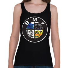 PRINTFASHION buszmetróvillamos - Női atléta - Fekete