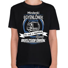 PRINTFASHION Buszsofőr - Gyerek póló - Fekete gyerek póló