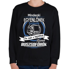 PRINTFASHION Buszsofőr - Gyerek pulóver - Fekete