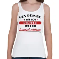 PRINTFASHION Buszsofőr - Limitált kiadás - Női atléta - Fehér női trikó
