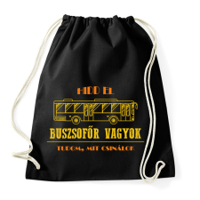 PRINTFASHION Buszsofőr vagyok - Sportzsák, Tornazsák - Fekete tornazsák