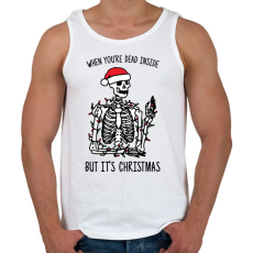 PRINTFASHION But it's Christmas - Férfi atléta - Fehér