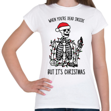 PRINTFASHION But it's Christmas - Női póló - Fehér női póló