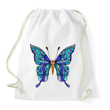 PRINTFASHION Butterflies - Sportzsák, Tornazsák - Fehér tornazsák