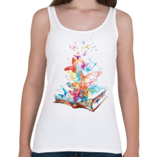 PRINTFASHION Butterfly Book - Női atléta - Fehér