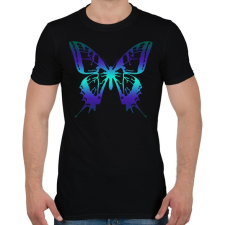 PRINTFASHION Butterfly - Férfi póló - Fekete férfi póló