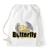 PRINTFASHION Butterfly szóvicc - Sportzsák, Tornazsák - Fehér