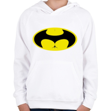 PRINTFASHION Buttman - Gyerek kapucnis pulóver - Fehér gyerek pulóver, kardigán