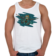 PRINTFASHION Búvár - Férfi atléta - Fehér
