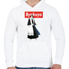 PRINTFASHION Byakuya  - Férfi kapucnis pulóver - Fehér
