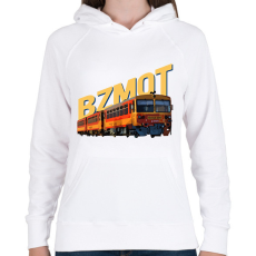 PRINTFASHION BZMOT - Női kapucnis pulóver - Fehér