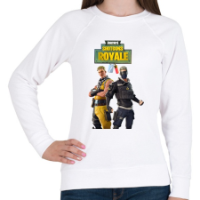 PRINTFASHION Cabbie& Verge dupla dinamit - Női pulóver - Fehér női pulóver, kardigán
