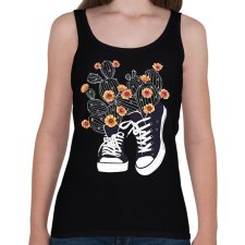 PRINTFASHION Cactus - Női atléta - Fekete női trikó