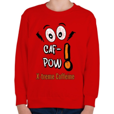 PRINTFASHION caf-pow - Gyerek pulóver - Piros