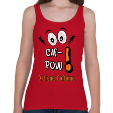 PRINTFASHION caf-pow - Női atléta - Cseresznyepiros női trikó