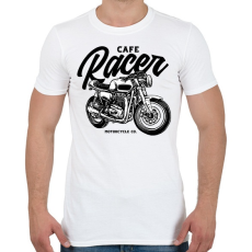 PRINTFASHION Cafe racer - Férfi póló - Fehér