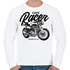PRINTFASHION Cafe racer - Férfi pulóver - Fehér