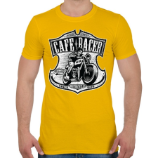 PRINTFASHION Café Racer futam - Férfi póló - Sárga férfi póló