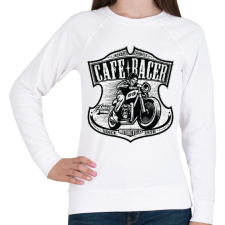 PRINTFASHION Café Racer futam - Női pulóver - Fehér női pulóver, kardigán