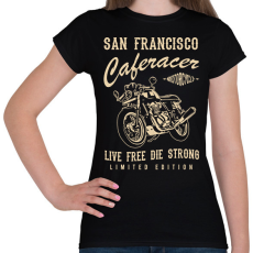 PRINTFASHION cafe racer - Női póló - Fekete