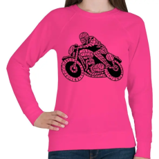 PRINTFASHION Cafe racer - Női pulóver - Fukszia