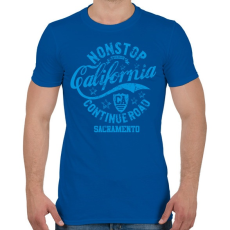 PRINTFASHION CALIFORNIA SACRAMENTO - Férfi póló - Királykék