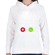 PRINTFASHION Call of Cthulhu (fehér) - Női kapucnis pulóver - Fehér női pulóver, kardigán