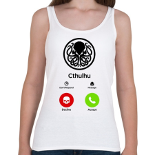 PRINTFASHION Call of Cthulhu - Női atléta - Fehér női trikó